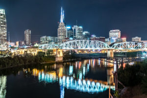 Bridge leading into the heart of Nashville TN